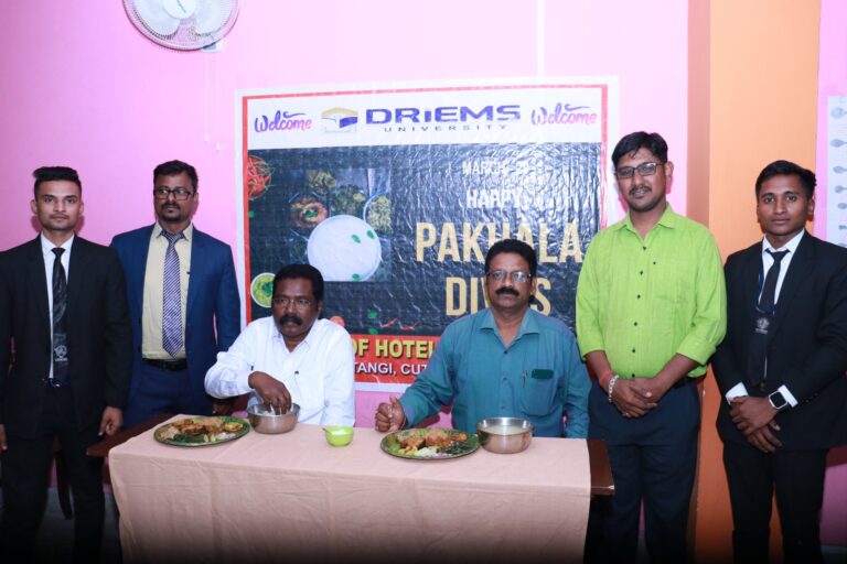 Pakhala Diwas was celebrated with great enthusiasm at the School of Hotel Management, DRIEMS University!