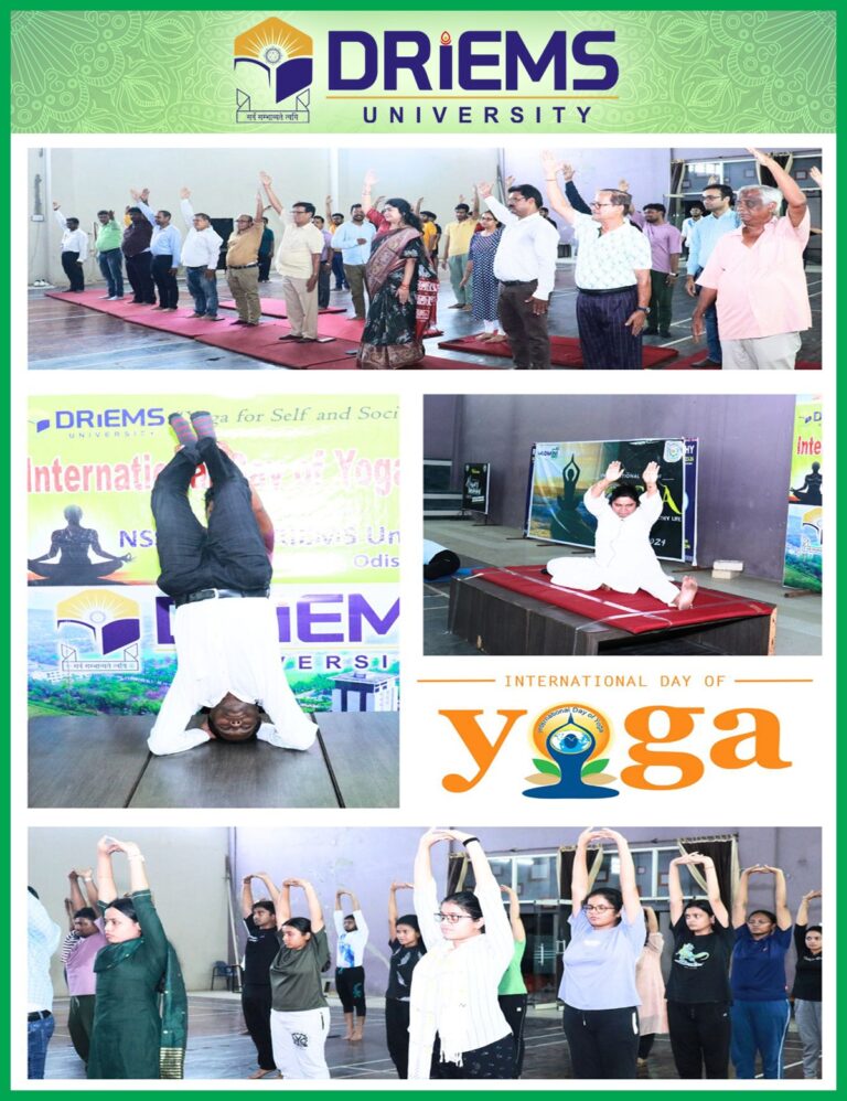 International Yoga Day Celebration at DRIEMS University!