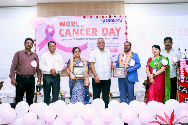 World Cancer Day celebrated at School of Nursing, DRIEMS University